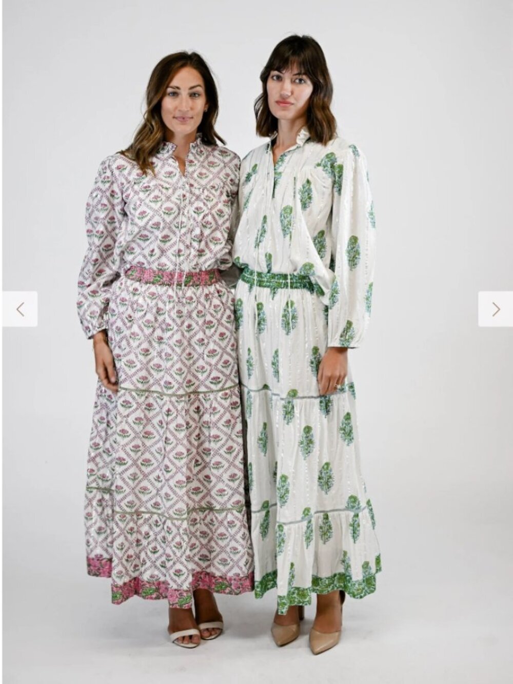 CLARA Olive Green Floral Maxi Skirt - Picture 2 of 15